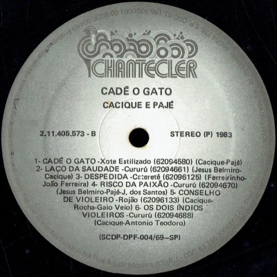 Cadê O Gato (CHANTECLER 211405573)
