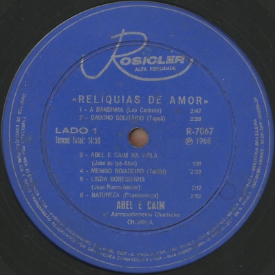 Abel-Caim-1968-Relíquias-de-Amor