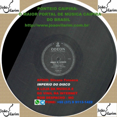 Laranjinha E Zequinha - 78 RPM 1954 (ODEON 13689)