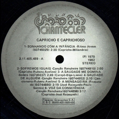 Capricho E Caprichoso - 1982 (CHANTECLER 211405489)