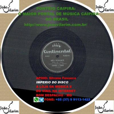 Laranjinha E Zequinha - 78 RPM 1947 (CONTINENTAL 15821)