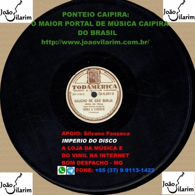 Raul Torres E Florêncio - 78 RPM 1943 (ODEON 12298)