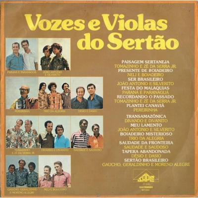 Vozes E Violas Do Sertão (SAPÊ 4070002)