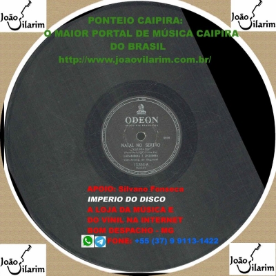 Laranjinha E Zequinha - 78 RPM 1953 (ODEON 13553)