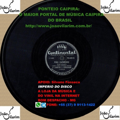 Zé Carreiro E Carreirinho - 78 RPM 1951 (CONTINENTAL 16354)