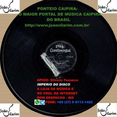 Luizinho e Limeira - 78 RPM 1959 (ODEON 14439)