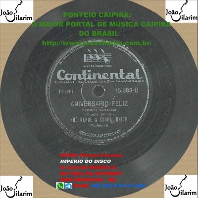 Nho Nardo E Cunha Junior - 78 RPM 1945 (CONTINENTAL 15484)