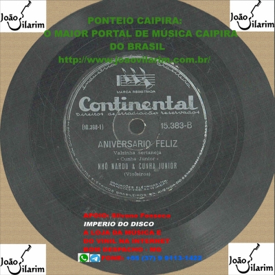 Nhá Zefa E Nhô Pai - 78 RPM 1941 (ODEON 12070)