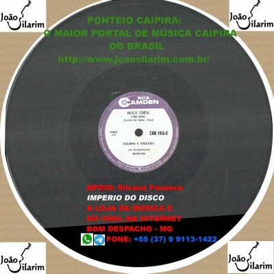 Juquinha E Junqueira - 78 RPM 1961 (RCA-CAMDEN CAM 1055)