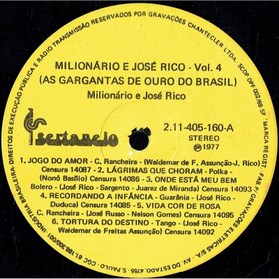 ACAPELLA: JOGO DO AMOR - MILIONÁRIO E JOSÉ RICO (COM LETRA) 1977