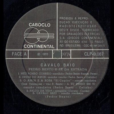 Cavalo Baio (CABOCLO-CONTINENTAL CLP 9087)