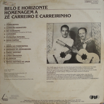 Belo_Horizonte_1981_Homenagem_Ze_Carreiro_Carreirinho