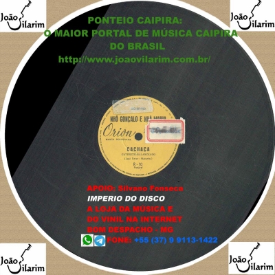 Nhô Gonçalo E Nhá Maria - 78 RPM 1961 (ORION R10)