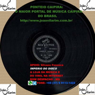 Raul Torres E Florêncio - 78 RPM 1943 (ODEON 12325)