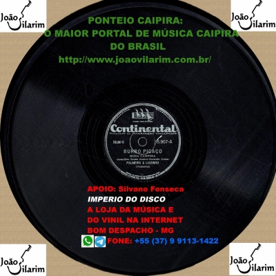 Palmeira E Luizinho - 78 RPM 1946 (CONTINENTAL 15716)