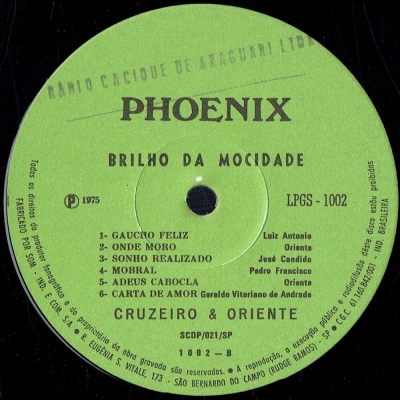 Brilho Da Mocidade (LPGS 1002)
