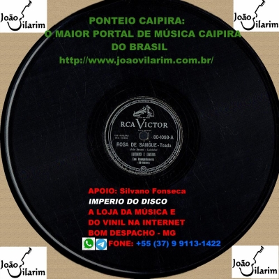 Luizinho e Limeira - 78 RPM 1953 (RCA VICTOR 80-1098)