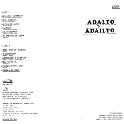 adalto e adailto prelúdio sertanejo verso