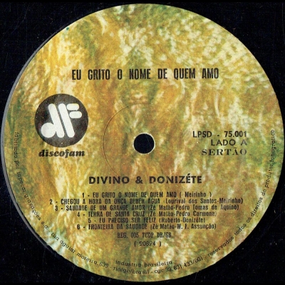 Eu Grito O Nome De Quem Amo - Volume 1 (LPSD 75001)
