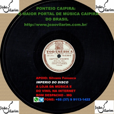 Raul Torres E Florêncio - 78 RPM 1943 (ODEON 12298)