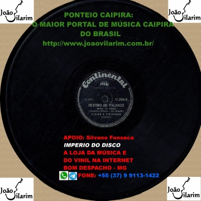 Vieira E Vieirinha - 78 RPM 1959 (CABOCLO CS-229)