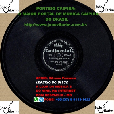 Vieira E Vieirinha - 78 RPM 1953 (CONTINENTAL 16764)