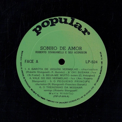 Sonho De Amor (POPULAR 524)