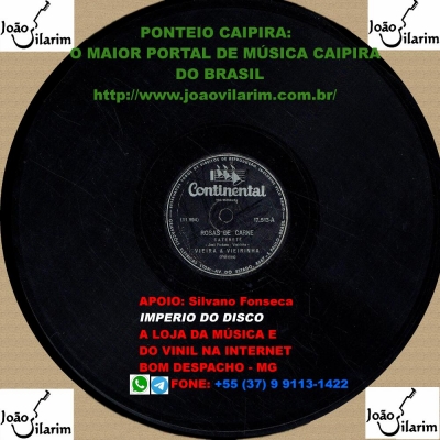 Vieira E Vieirinha - 78 RPM 1959 (CABOCLO CS-256)