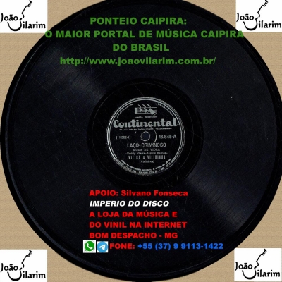 Vieira E Vieirinha - 78 RPM 1953 (CONTINENTAL 16845)