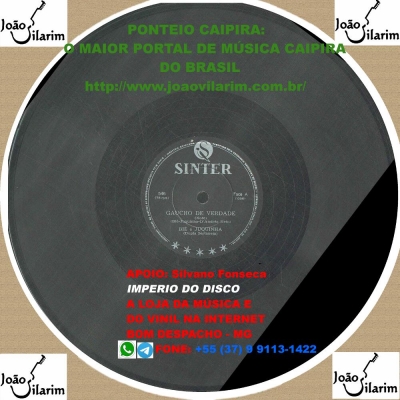 Alvarenga E Ranchinho - 78 RPM 1954 (ODEON 13615)