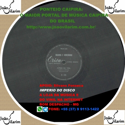 Bolinha E Mineirinho - 78 RPM 1962 (ORION R109)