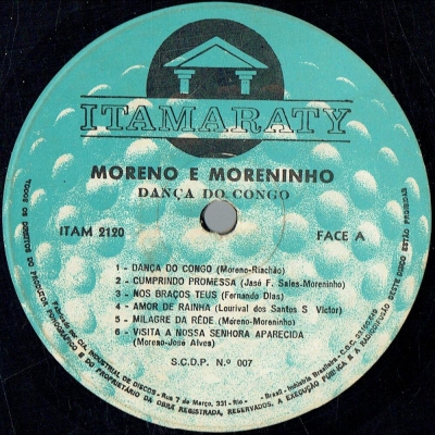 Moreno e Moreninho - 1970