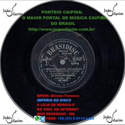 Arquibaldo E Catito (Os Dois Companheiros) (Compacto Duplo) (BRASIDISC 13015)