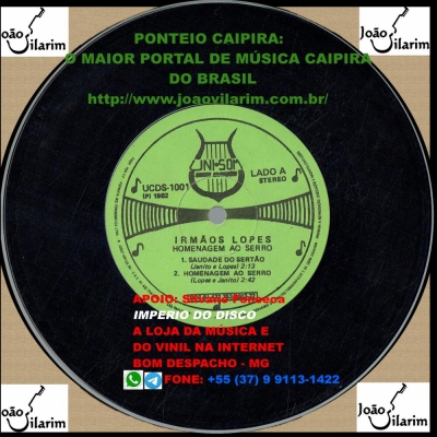 Homenagem Ao Serro (Compacto Duplo) (UNISOM-UCDS1001)