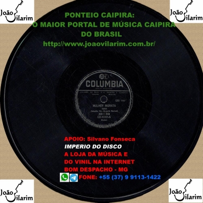 Nho Pai E Nho Fio - 78 RPM 1959 (CHANTECLER 78-0100)