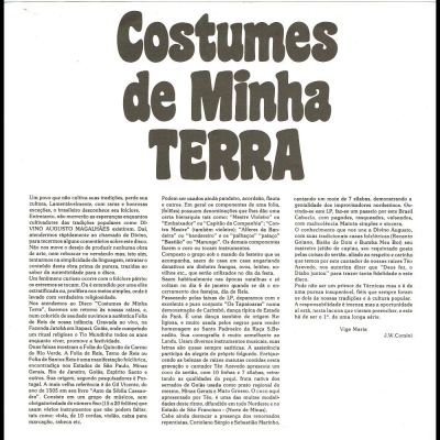 Costumes De Minha Terra (1982) (TMLP 001)