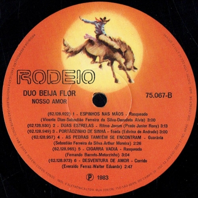 Duo Beija-Flor - 1983 (RODEIO WEA 75067)