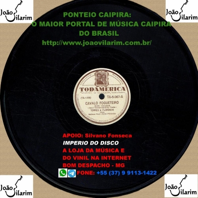 Raul Torres E Florêncio - 78 RPM 1943 (ODEON 12298)