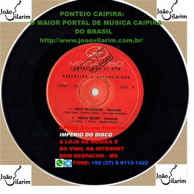 Rancheiro E Rancheirinho - 78 RPM 1958