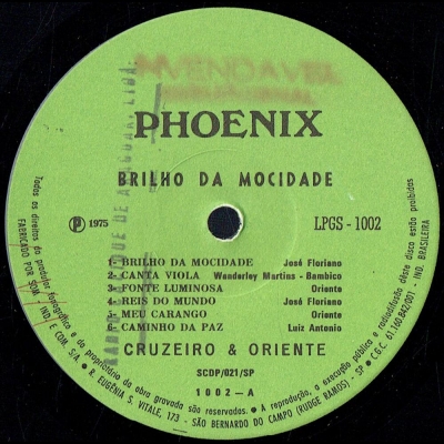 Brilho Da Mocidade (LPGS 1002)
