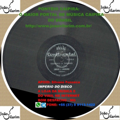 Lambari E Laranjinha - 78 RPM 1946 (CONTINENTAL 15728)