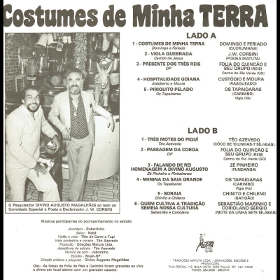 Costumes De Minha Terra (1982) (TMLP 001)
