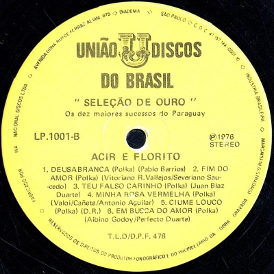 acir e florito seleção de ouro selo B