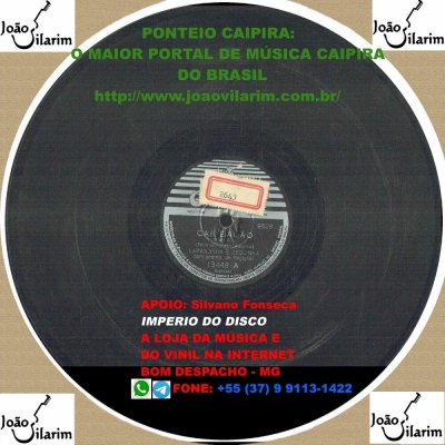 Laranjinha E Zequinha - 78 RPM 1953 (ODEON 13448)
