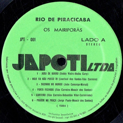 Rio De Piracicaba (JAPOTI JPT 001)