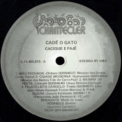 Cadê O Gato (CHANTECLER 211405573)