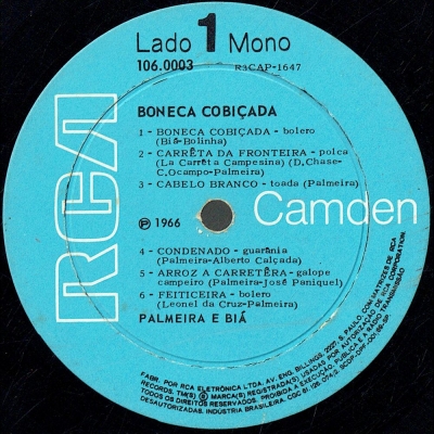 Duo Irmãs Celeste - 78 RPM 1961
