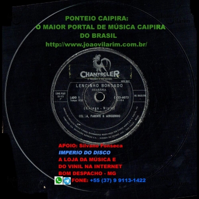 Colega, Parente E Minguinho - 78 RPM 1962