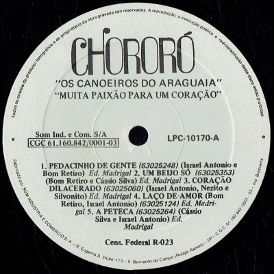 os_canoeiros_do_araguaia_1987_bom_retiro_cassio_silva_silvonito_muita_paixao_para_um_coracao