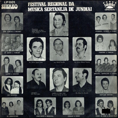 Festival Regional Da Música Sertaneja De Jundiaí (1977) (CROWN CR 001)